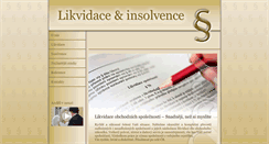 Desktop Screenshot of likvidacefirem.cz